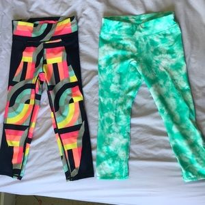 Two pairs of girls M leggings
